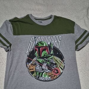 Star Wars Gray and Green Boba Fett T-Shirt